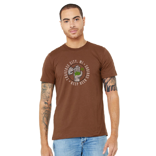 Brown Hops in Hand Tee